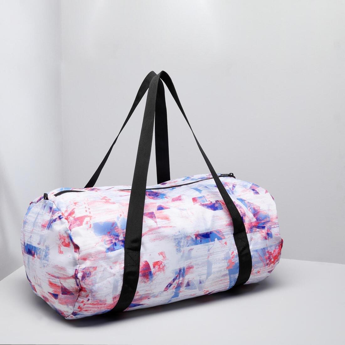 Fold-Down Fitness Bag, Fluo Coral Pink, No Color, large image number 5