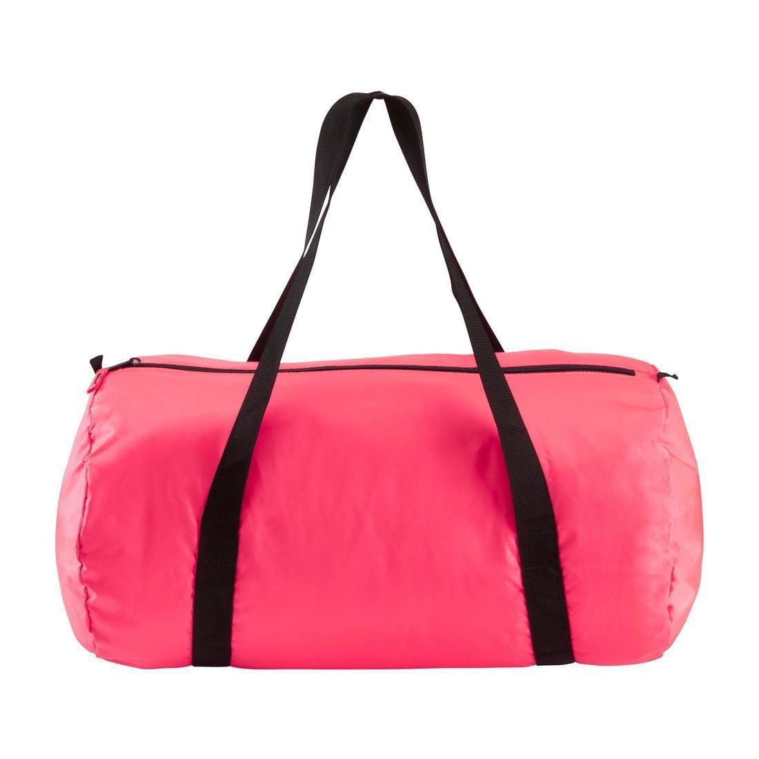 Fold-Down Fitness Bag, Fluo Coral Pink, No Color, large image number 12