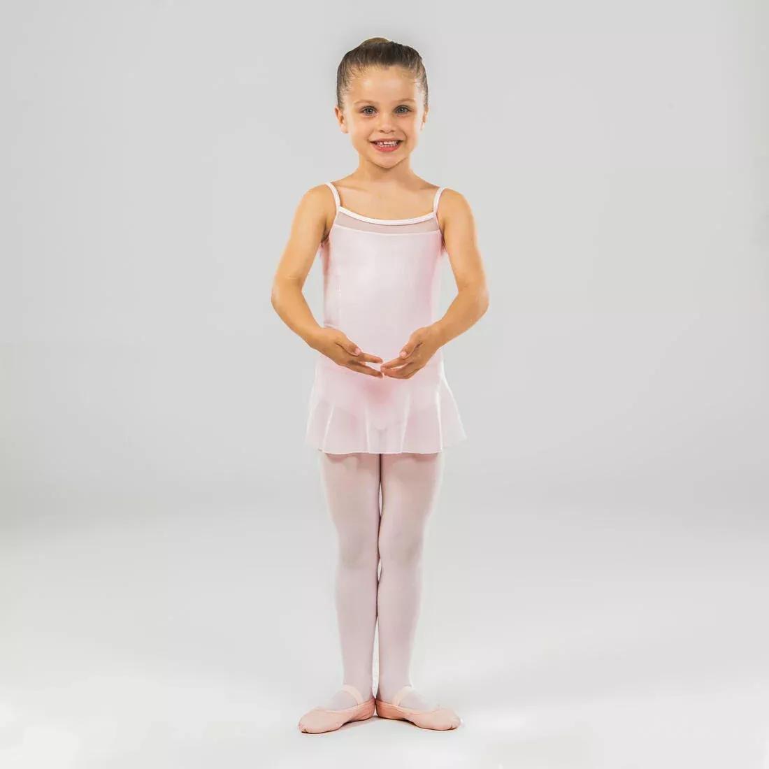 Kids Girls Ballet Camisole Leotard, Black, No Color, medium