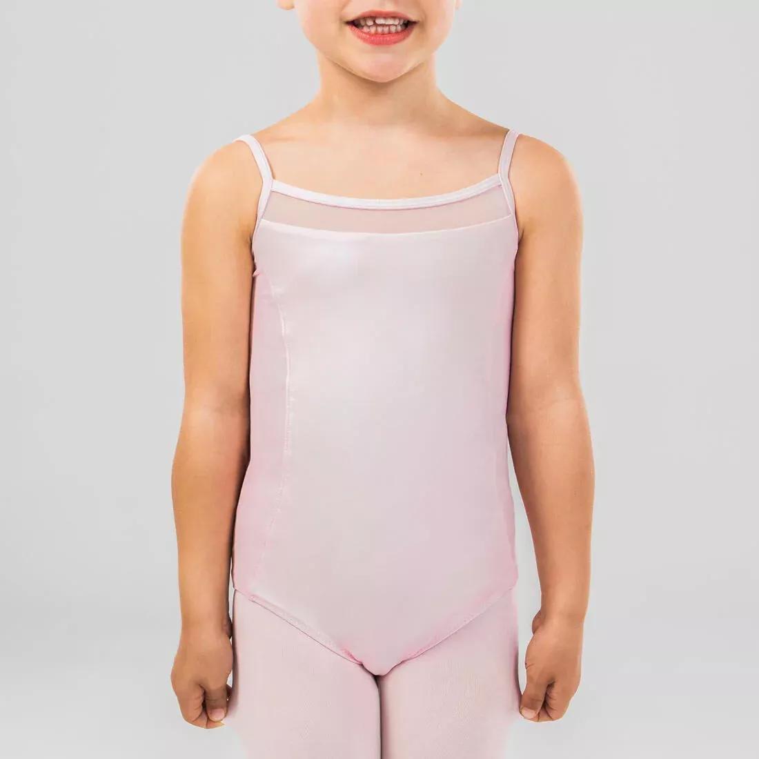 Kids Girls Ballet Camisole Leotard, Black, No Color, large image number 3