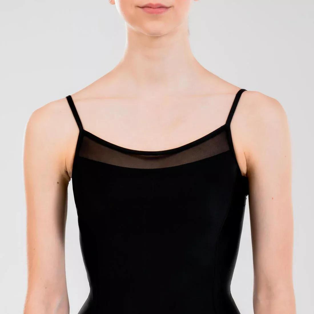 Kids Girls Ballet Camisole Leotard, Black, No Color, large image number 9