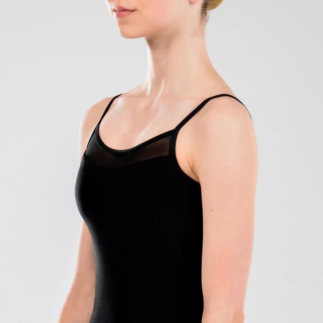 Kids Girls Ballet Camisole Leotard, Black, No Color, large image number 11