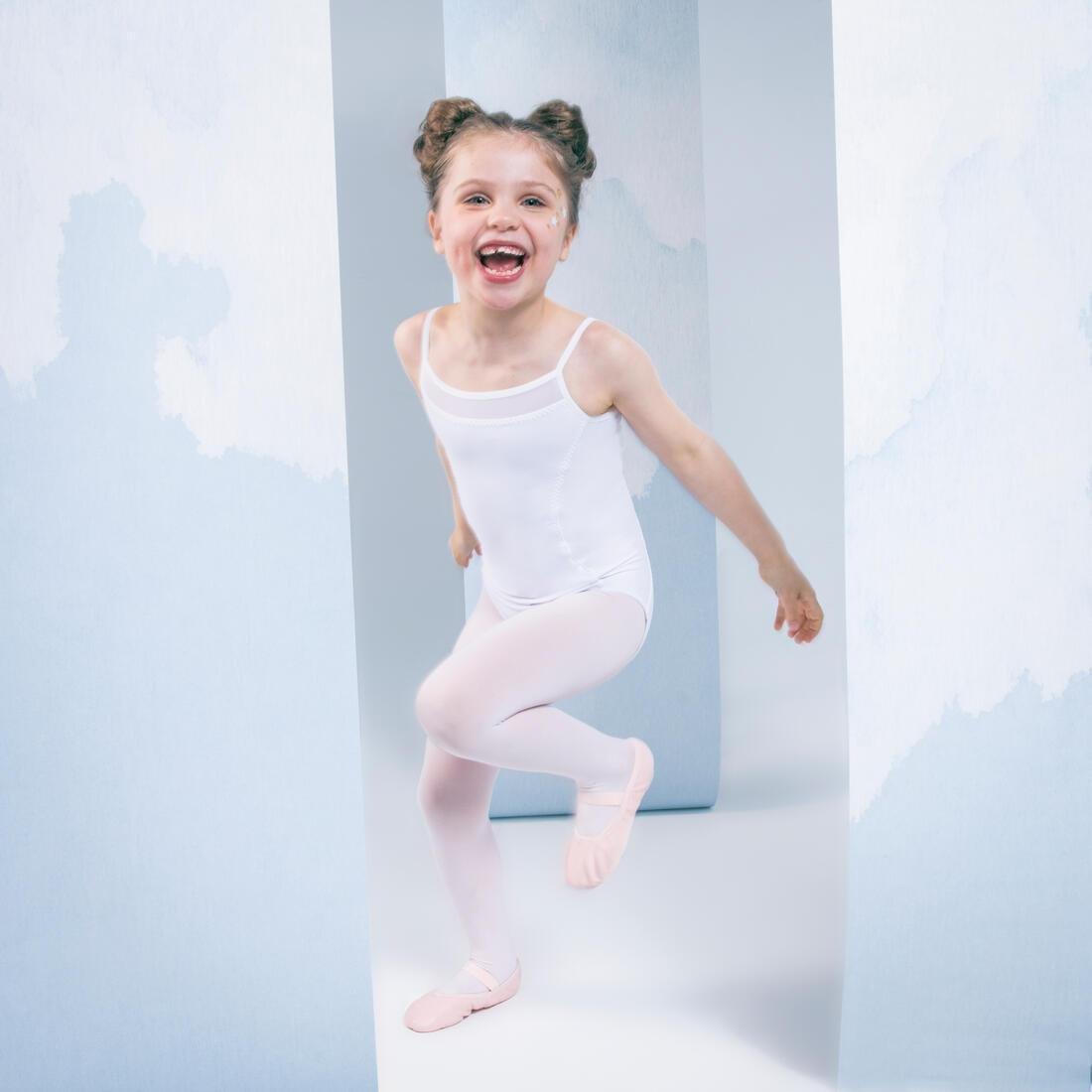 Kids Girls Ballet Camisole Leotard, White, No Color, large image number 10