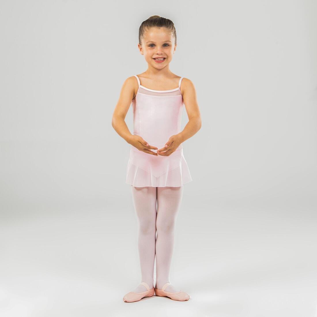 Kids Girls Ballet Camisole Leotard, White, No Color, large image number 12