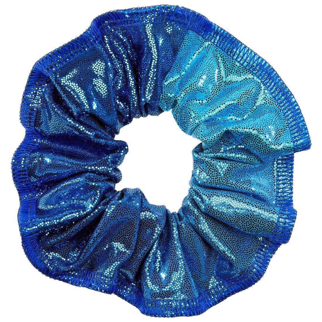 Womens Artistic Gymnastics Scrunchie Glitter, Blue, No Color, large image number 0