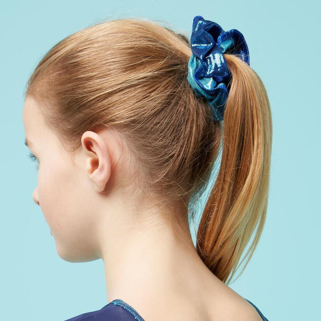 Womens Artistic Gymnastics Scrunchie Glitter, Blue, No Color, large image number 9