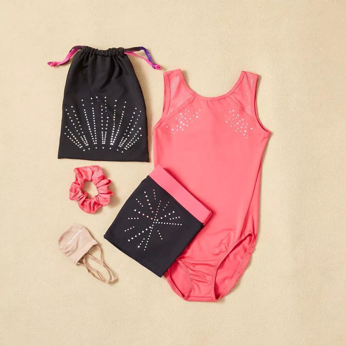 Women's Artistic Gymnastics Scrunchie Glitter, Aquamarine, No Color, large image number 13