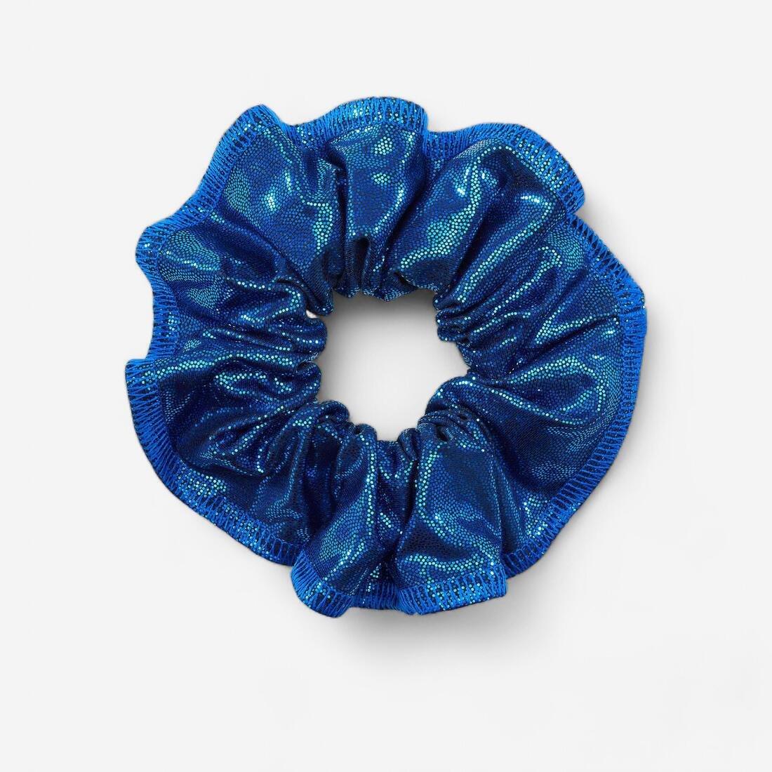 Women's Artistic Gymnastics Scrunchie Glitter, Blue, No Color, large image number 2