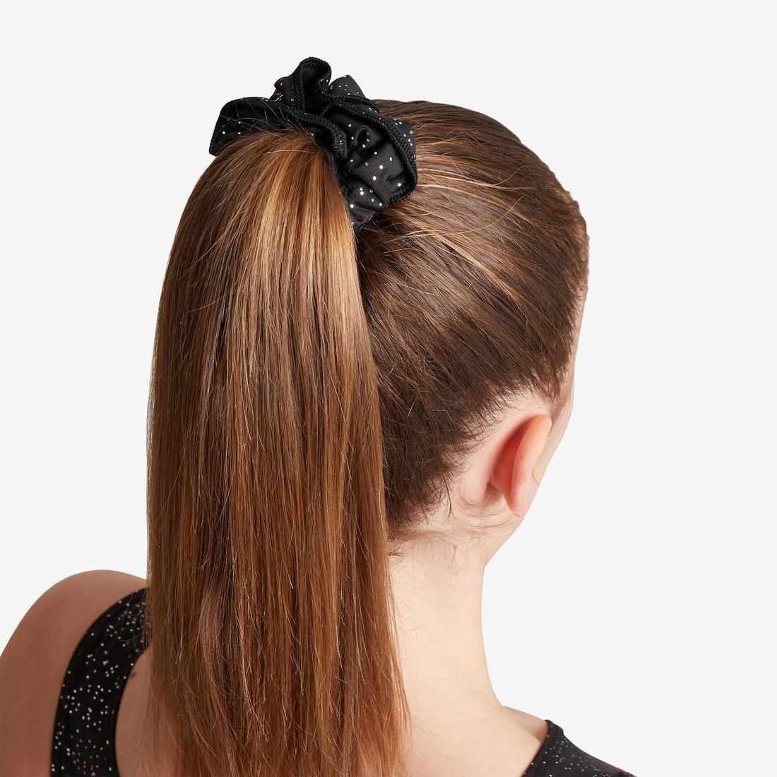 Women's Artistic Gymnastics Scrunchie Glitter, Blue, No Color, large image number 4