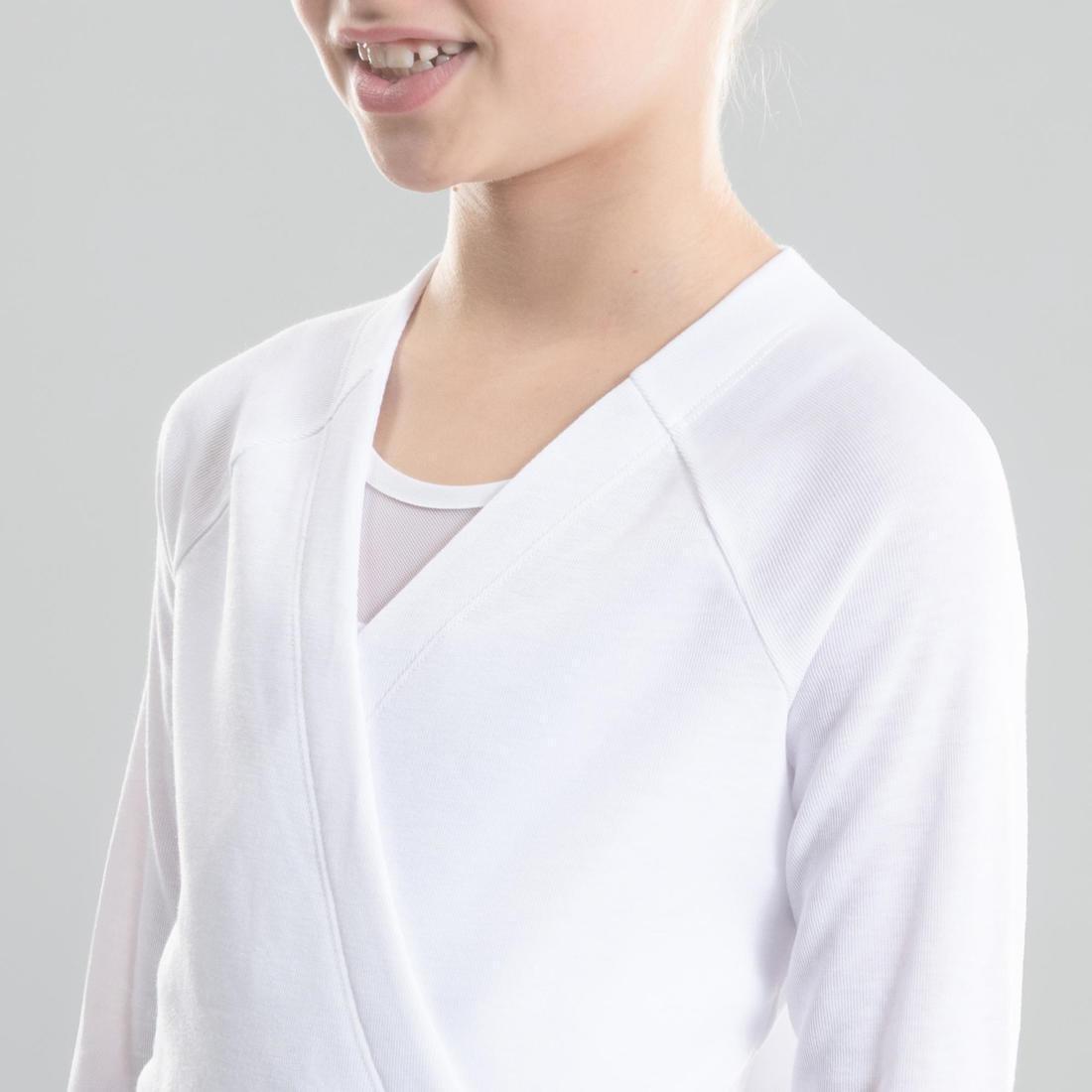 Girls Ballet Wrap-Over Top, Snow White, , large image number 9