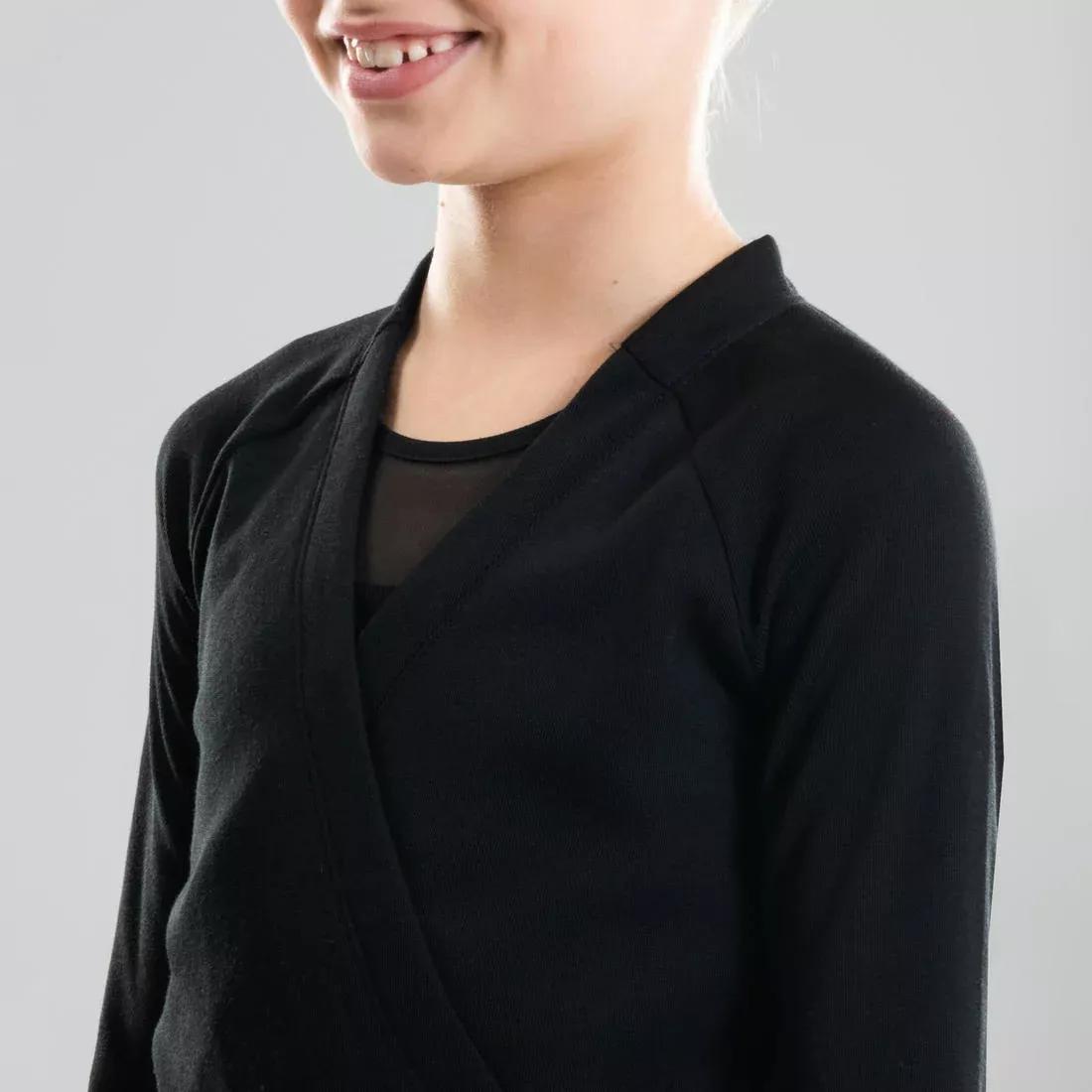 Girls Ballet Wrap-Over Top, Snow White, No Color, large image number 12