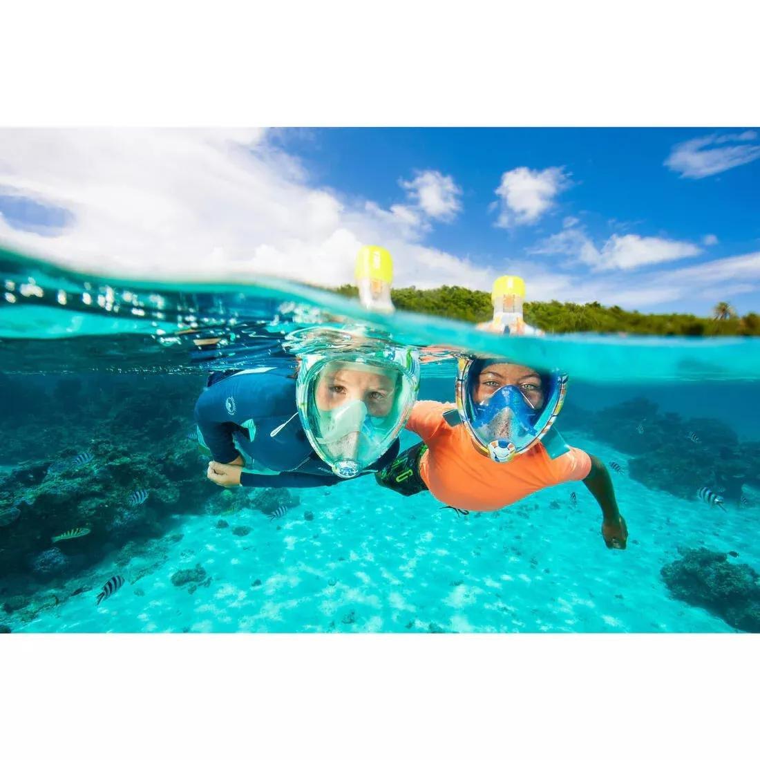 Kids Unisex Top Anti-Uv Long-Sleeved - 1.5mm Neoprene, Teal, 5401_000, large image number 2