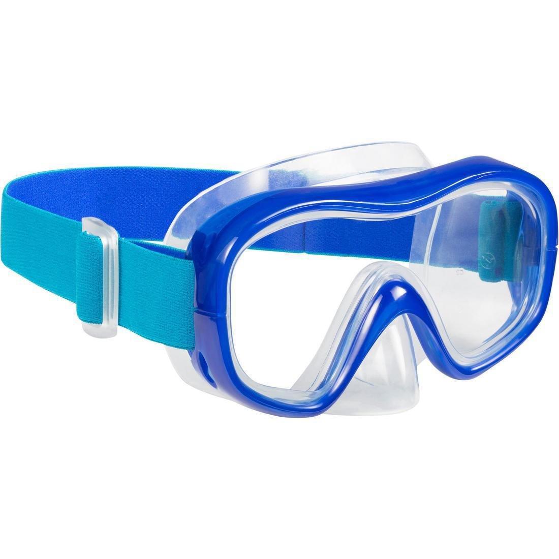 Adult Tempe Glass Snorkelling Mask SNK 520 Hazy, Storm Grey, , large image number 1