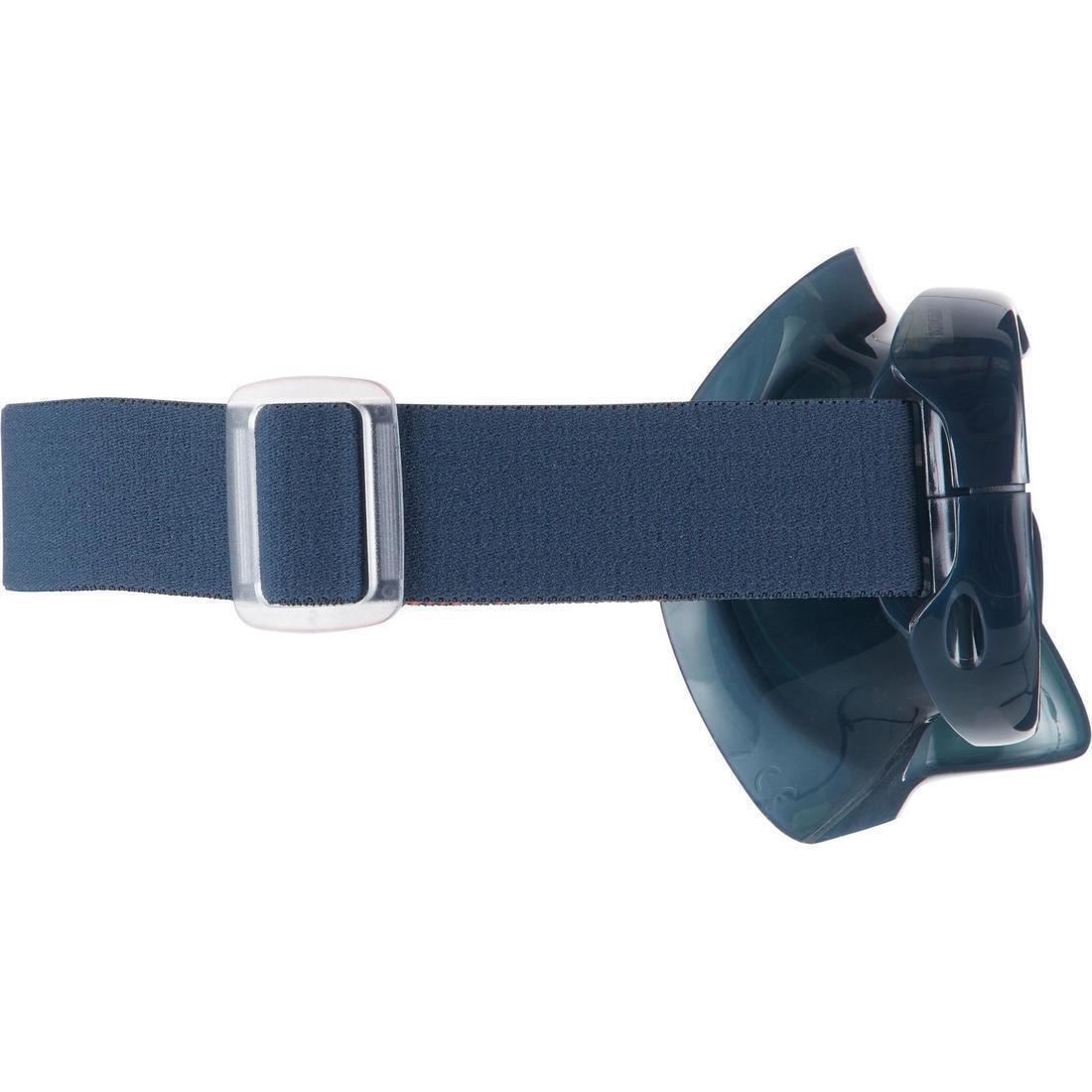 Adult Tempe Glass Snorkelling Mask SNK 520 Hazy, Storm Grey, No Color, large image number 5