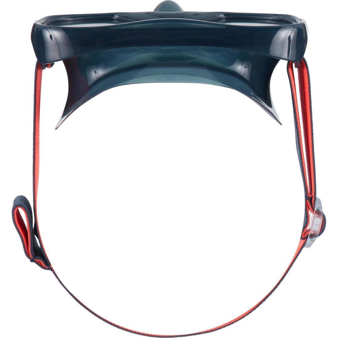 Adult Tempe Glass Snorkelling Mask SNK 520 Hazy, Storm Grey, No Color, large image number 7