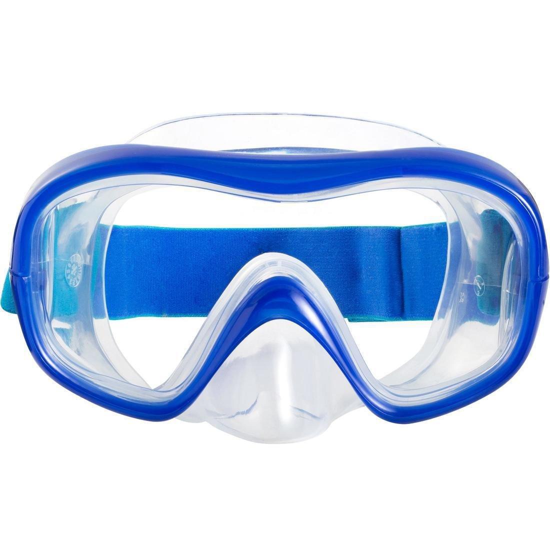 Adult Tempe Glass Snorkelling Mask SNK 520 Hazy, Storm Grey, No Color, large image number 9