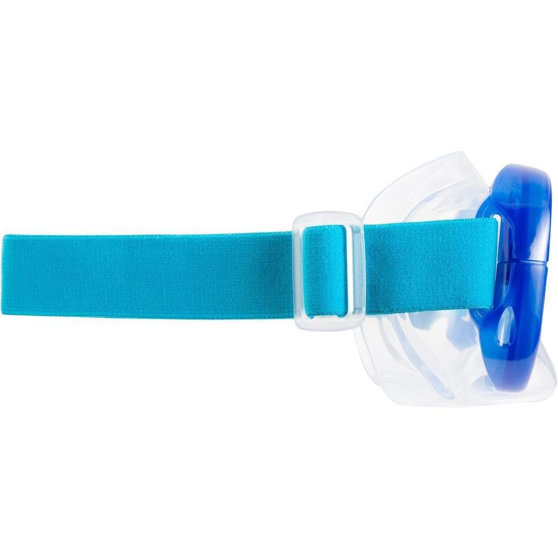 Adult Tempe Glass Snorkelling Mask SNK 520 Hazy, Storm Grey, , large image number 10
