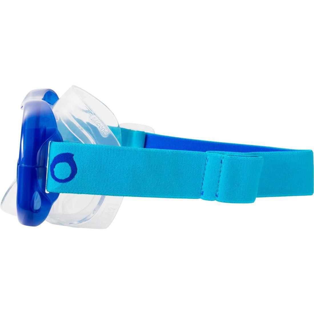 Adult Tempe Glass Snorkelling Mask SNK 520 Hazy, Storm Grey, , large image number 11