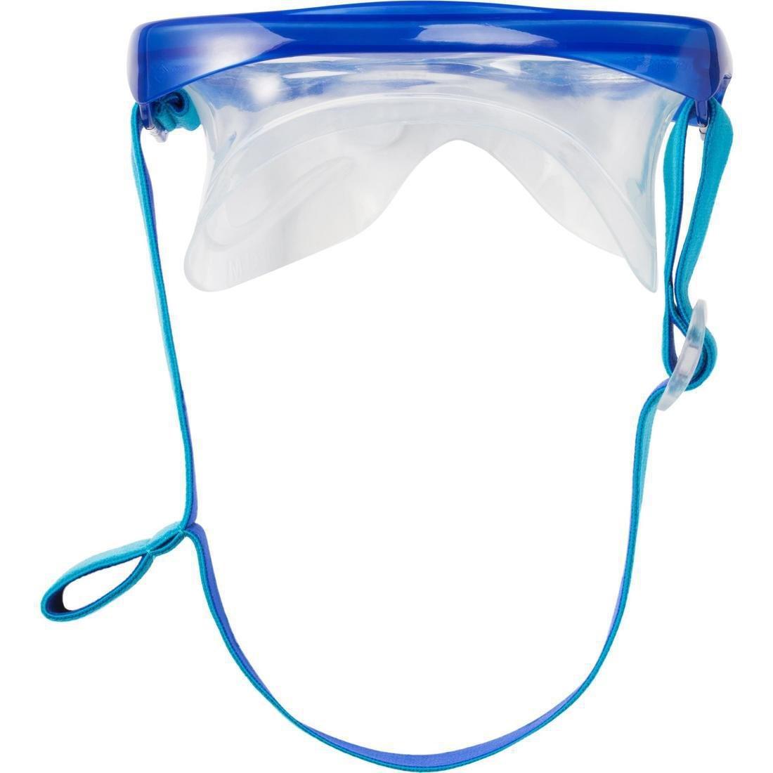 Adult Tempe Glass Snorkelling Mask SNK 520 Hazy, Storm Grey, No Color, large image number 12