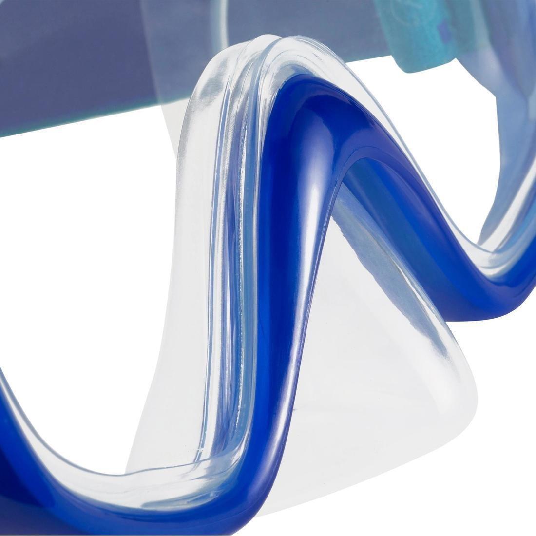 Adult Tempe Glass Snorkelling Mask SNK 520 Hazy, Storm Grey, , large image number 13