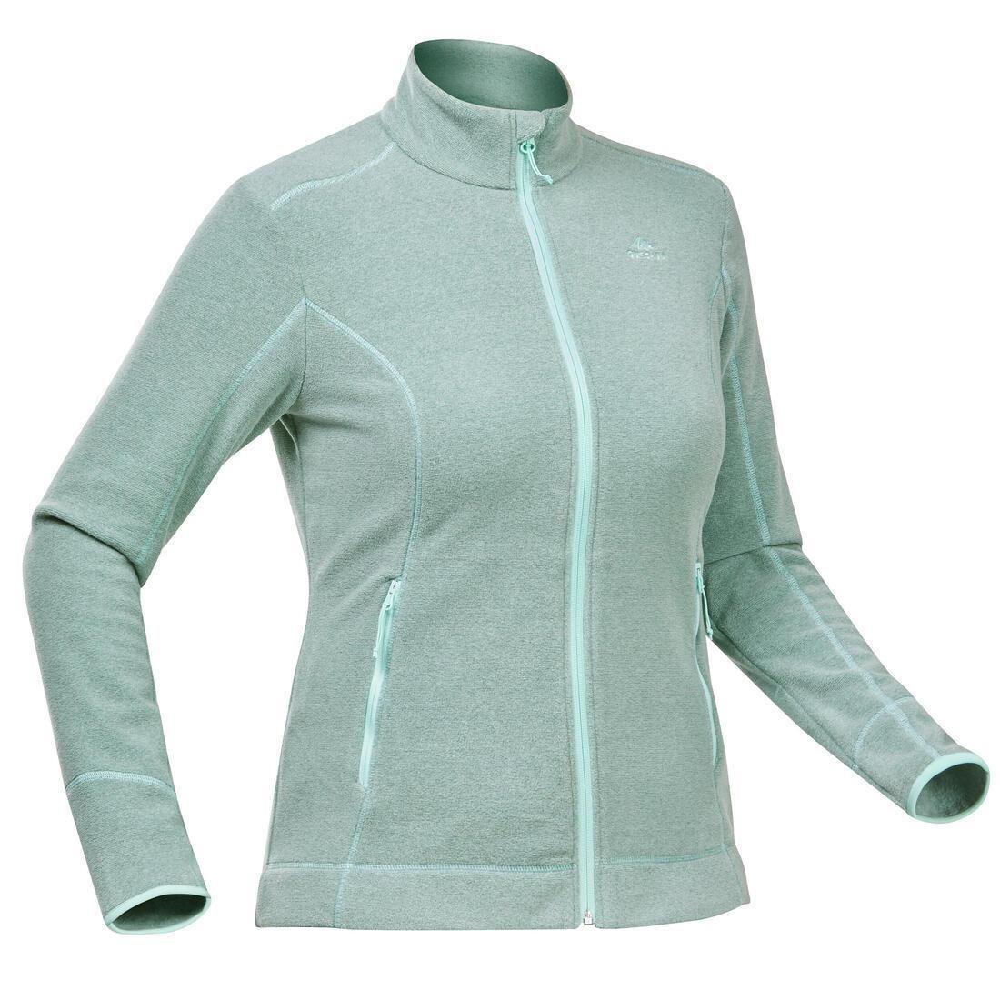 Womens Montain Walking Fleece Jacket Mh120, Dark Petrol Blue, , large image number 5