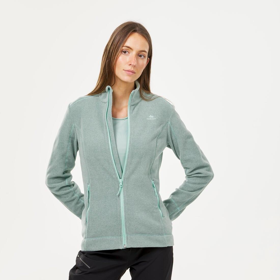 Womens Montain Walking Fleece Jacket Mh120, Dark Petrol Blue, , large image number 13