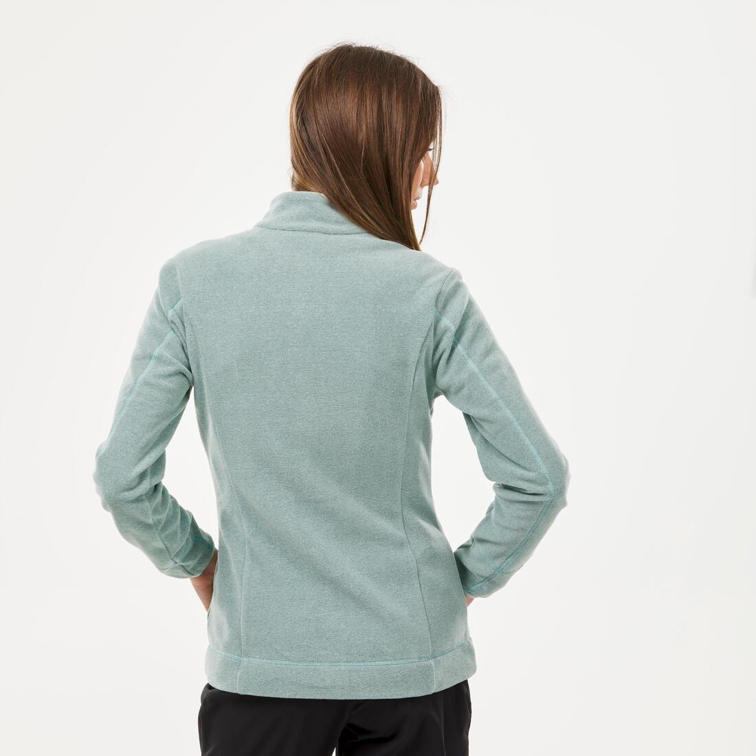 Womens Montain Walking Fleece Jacket Mh120, Dark Petrol Blue, , large image number 14