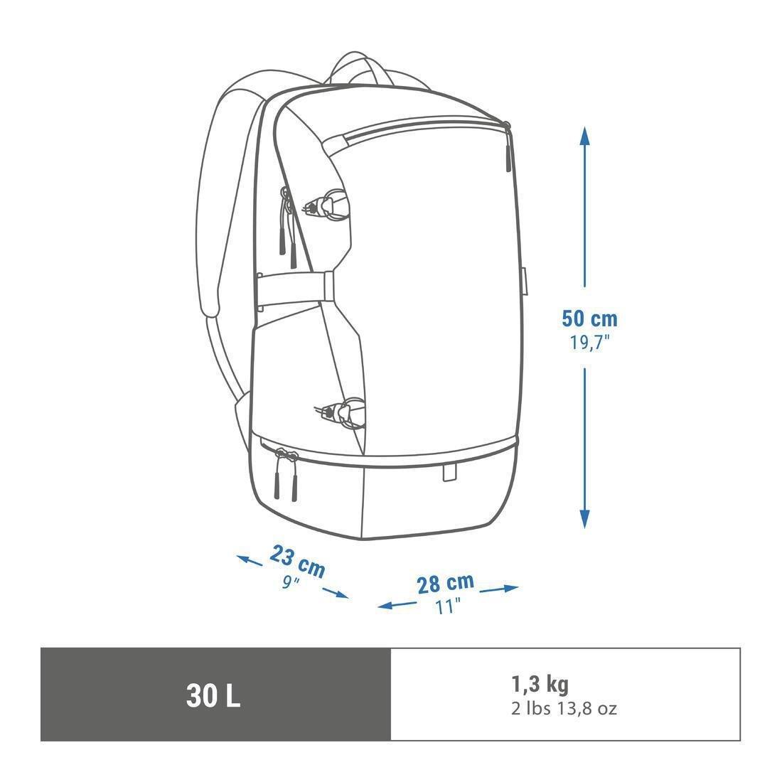 Hiking Backpack NH Arpenaz 500 30 L Ice Compartment, carbon grey, No Color, large image number 1