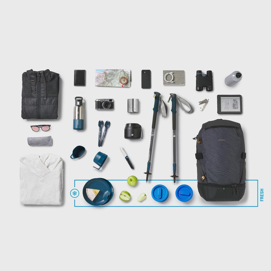 Hiking Backpack NH Arpenaz 500 30 L Ice Compartment, carbon grey, No Color, large image number 2