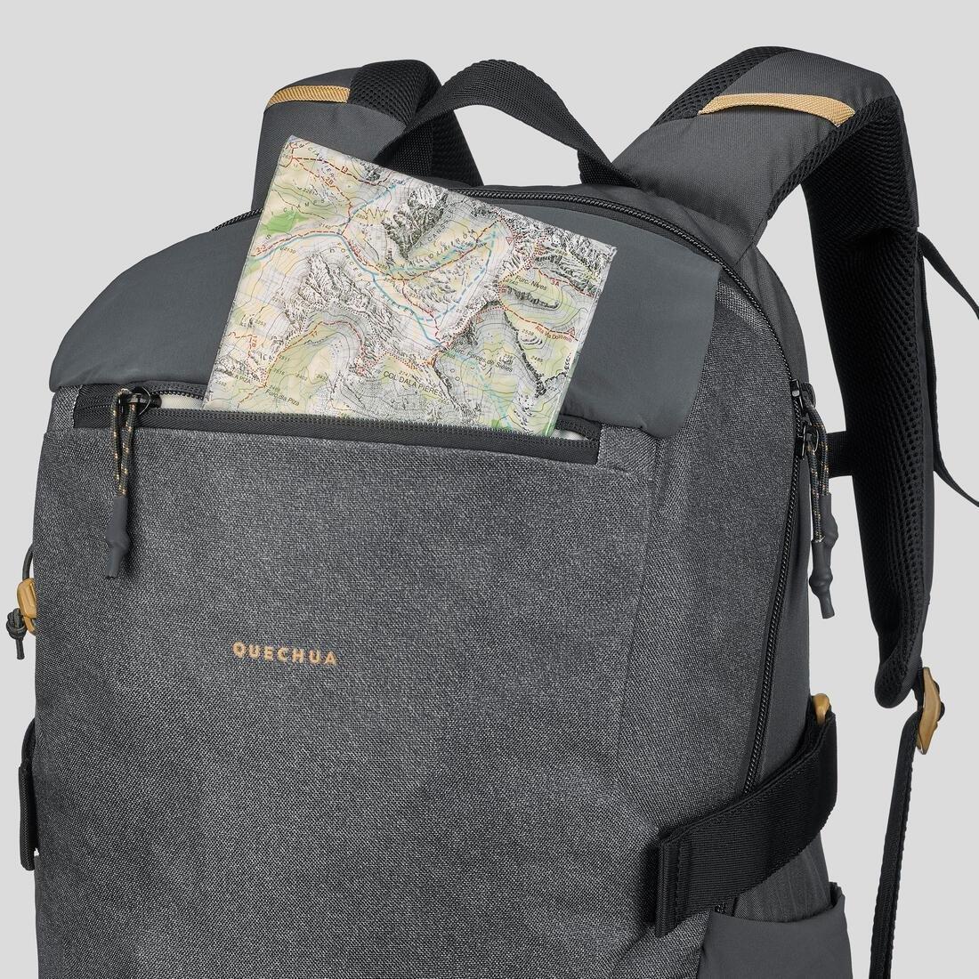 Hiking Backpack NH Arpenaz 500 30 L Ice Compartment, carbon grey, No Color, large image number 9