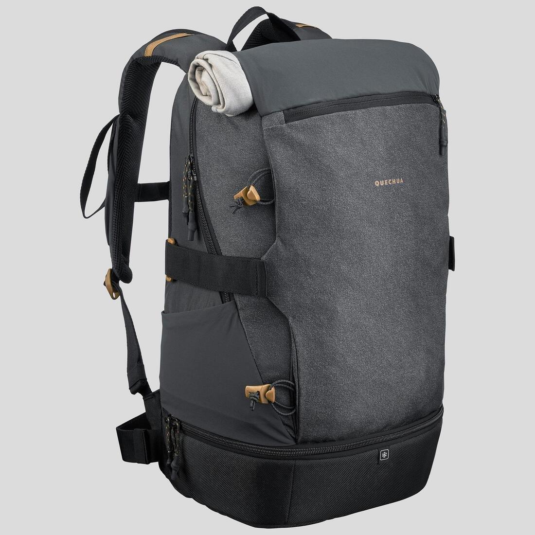 Hiking Backpack NH Arpenaz 500 30 L Ice Compartment, carbon grey, No Color, large image number 13