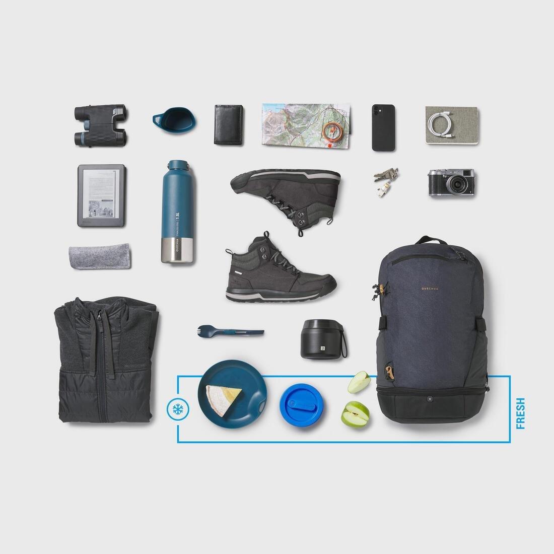 Hiking Backpack 20 L - Nh Arpenaz 500, Carbon Grey, No Color, large image number 4