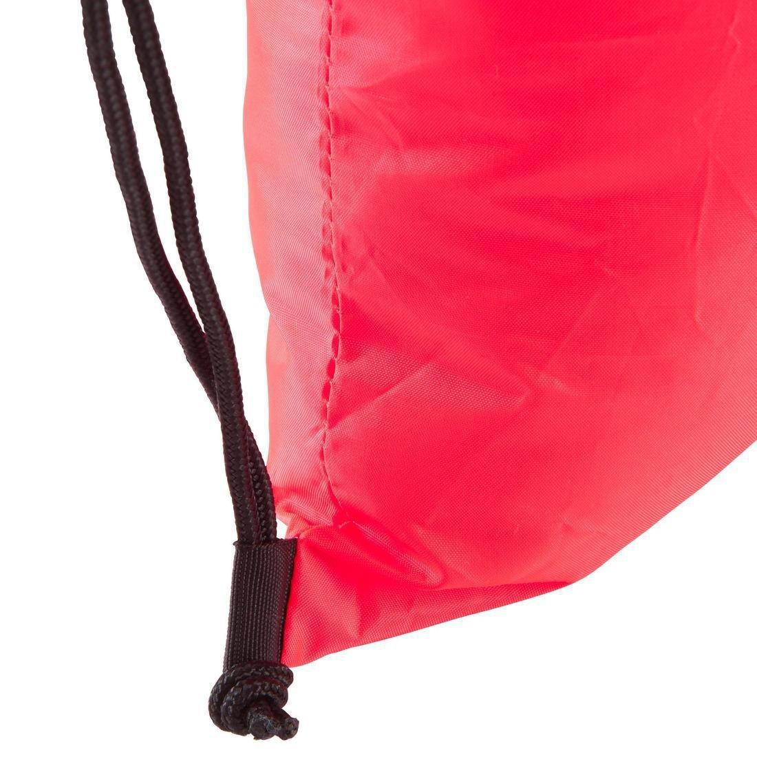 Fold-down Fitness Shoe Bag, Fluo Coral Pink, No Color, large image number 7