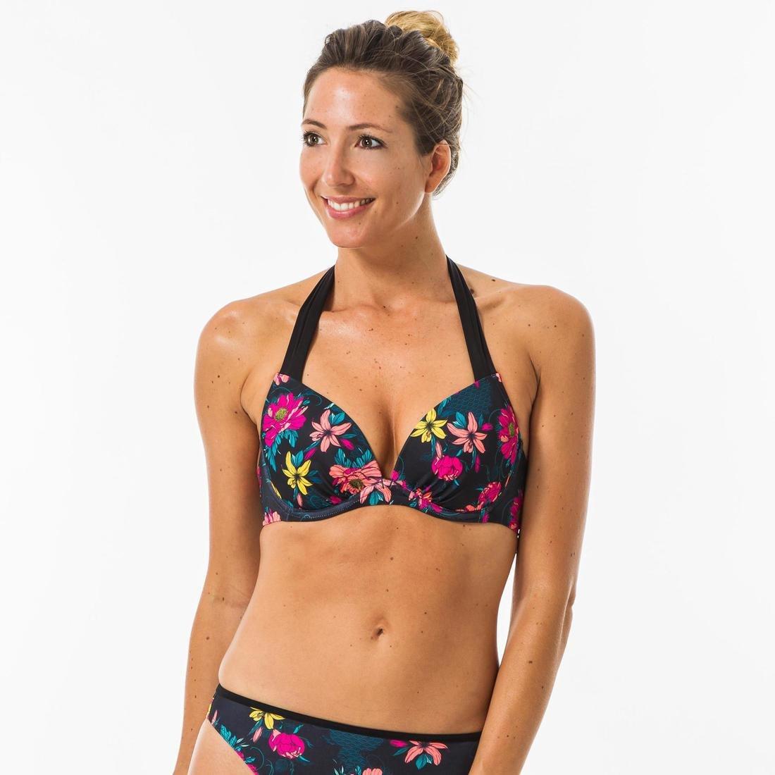 BLACK Women's push-up swimsuit top ELENA FOLY, , large image number 0