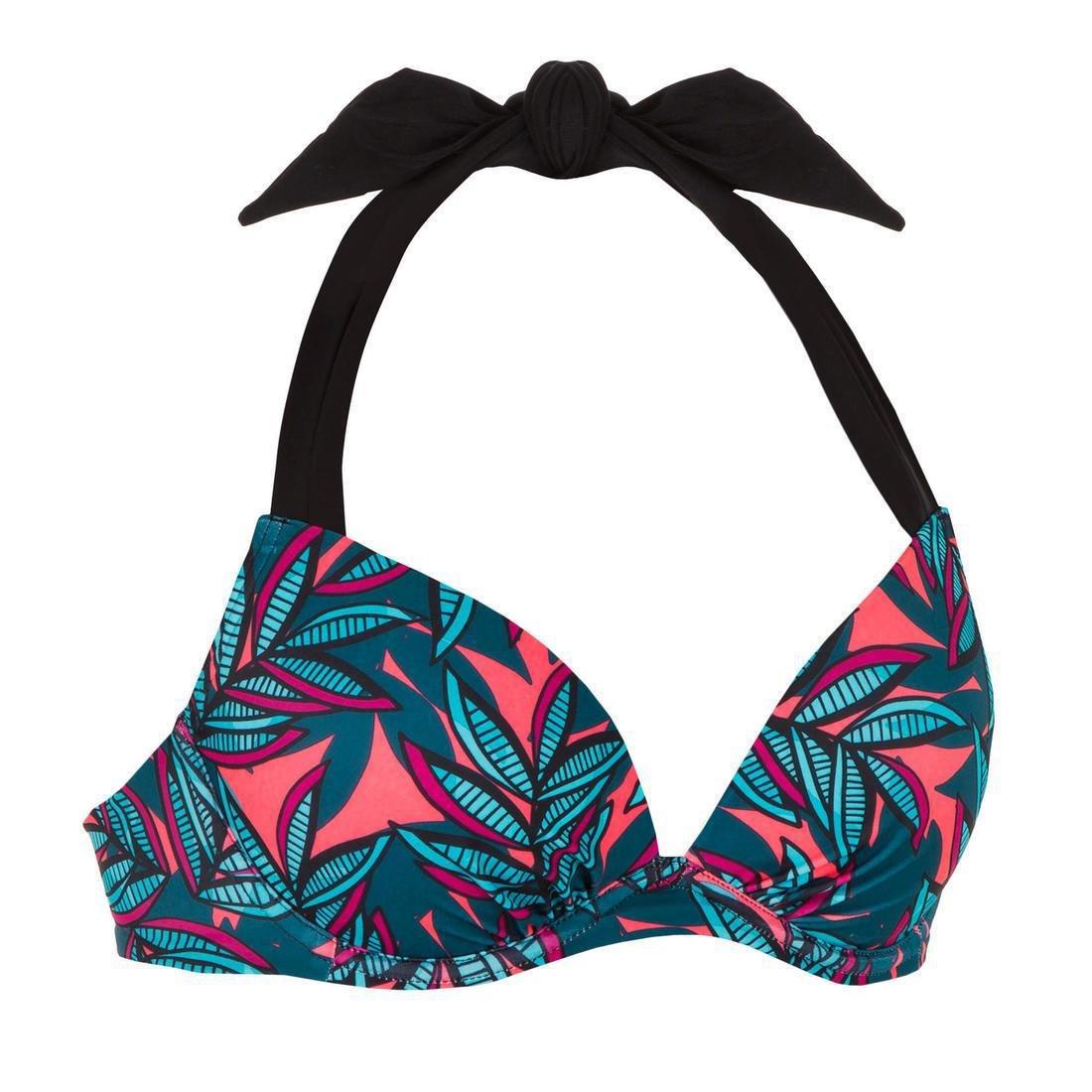 BLACK Women's push-up swimsuit top ELENA FOLY, , large image number 3