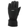 WEDZE - Kids Warm And Waterproof Ski Gloves 100, Black