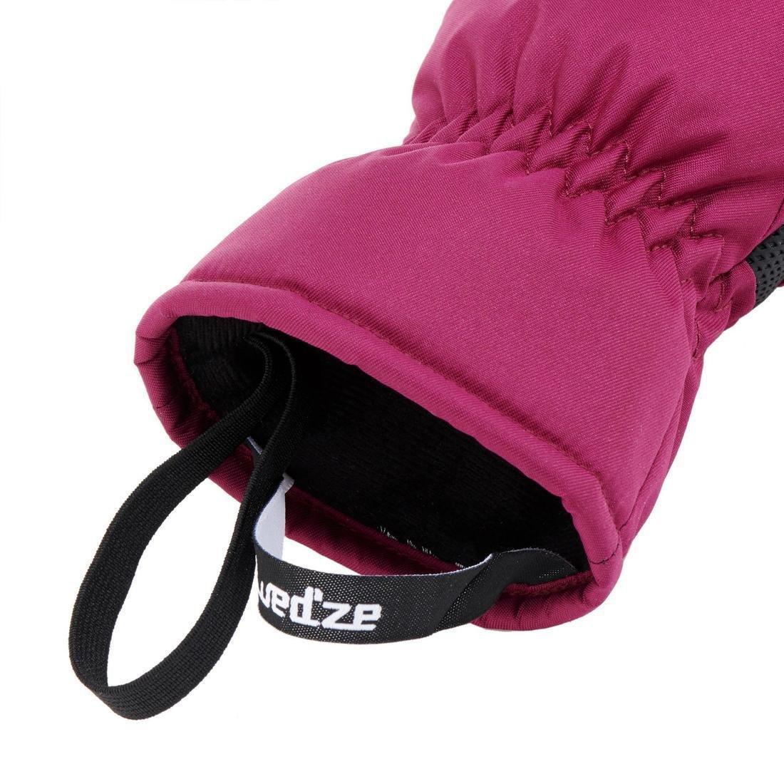 Kids Unisex Warm And Waterproof Ski Gloves - 100, Black, , large image number 5