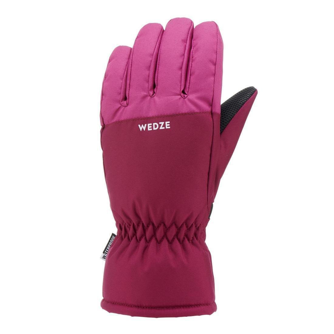 Kids Unisex Warm And Waterproof Ski Gloves - 100, Black, , large image number 11