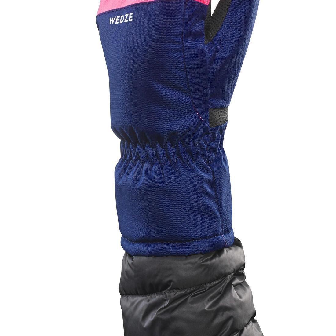 Kids Unisex Warm And Waterproof Ski Gloves - 100, Black, , large image number 12
