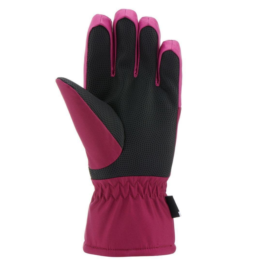 Kids Unisex Warm And Waterproof Ski Gloves - 100, Black, , large image number 13