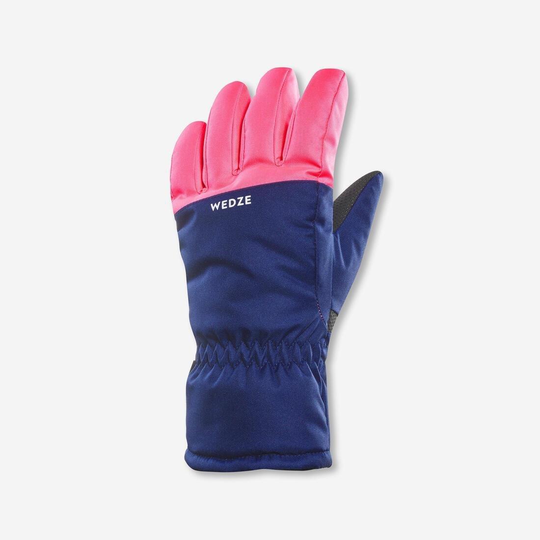 Kids Unisex Warm And Waterproof Ski Gloves - 100, Black, , large image number 14