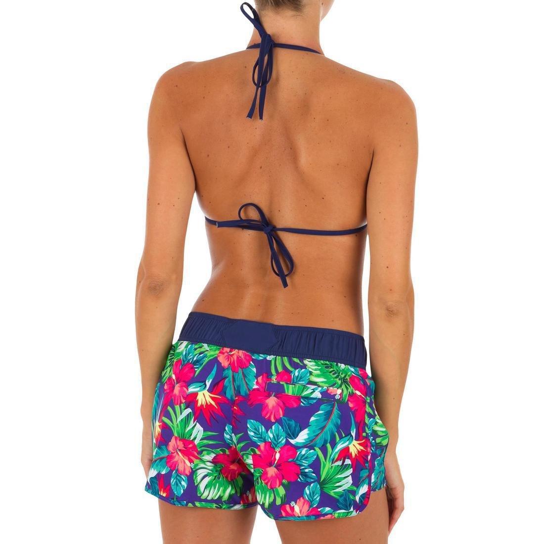 Womens Boardshorts With Elasticated Waistband And Drawstring, Fluorescent Coral Pink, , large image number 3