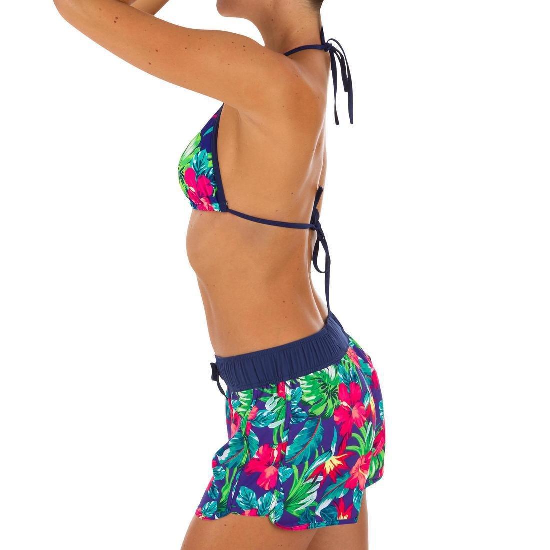 Womens Boardshorts With Elasticated Waistband And Drawstring, Fluorescent Coral Pink, , large image number 6