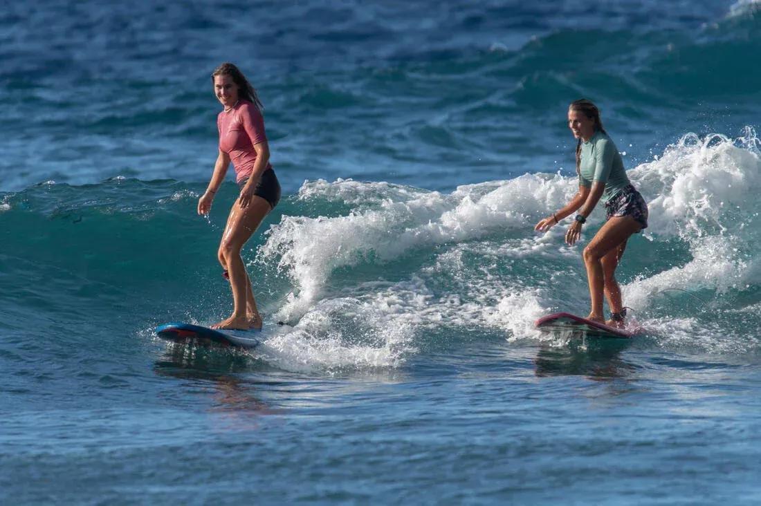 Women's   Boardshorts With Elasticated Waistband And Drawstring, Coral Pink, No Color, large image number 7