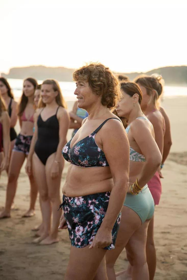 Women's   Boardshorts With Elasticated Waistband And Drawstring, Coral Pink, No Color, large image number 9