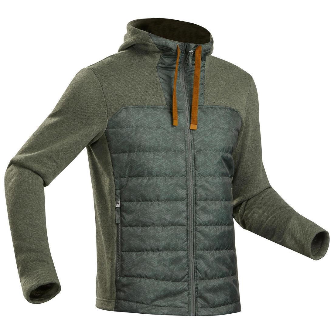 Men Hiking Hooded Sweatshirt - Nh100 Hybrid, Green, , large image number 0