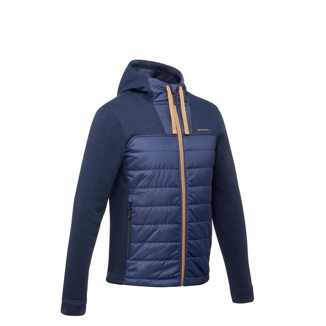 Men Hiking Hooded Sweatshirt - Nh100 Hybrid, Green, , large image number 2