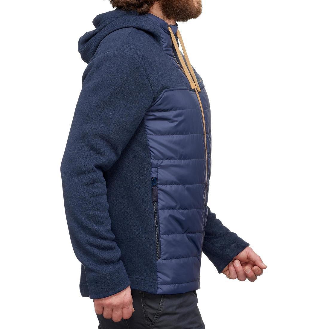 Men Hiking Hooded Sweatshirt - Nh100 Hybrid, Green, , large image number 5
