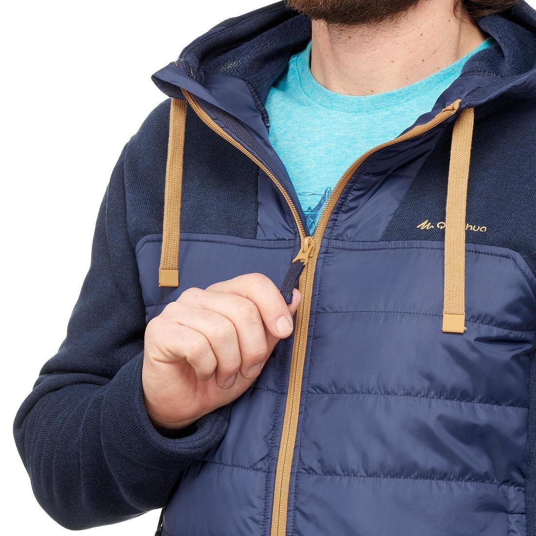 Men Hiking Hooded Sweatshirt - Nh100 Hybrid, Green, , large image number 9