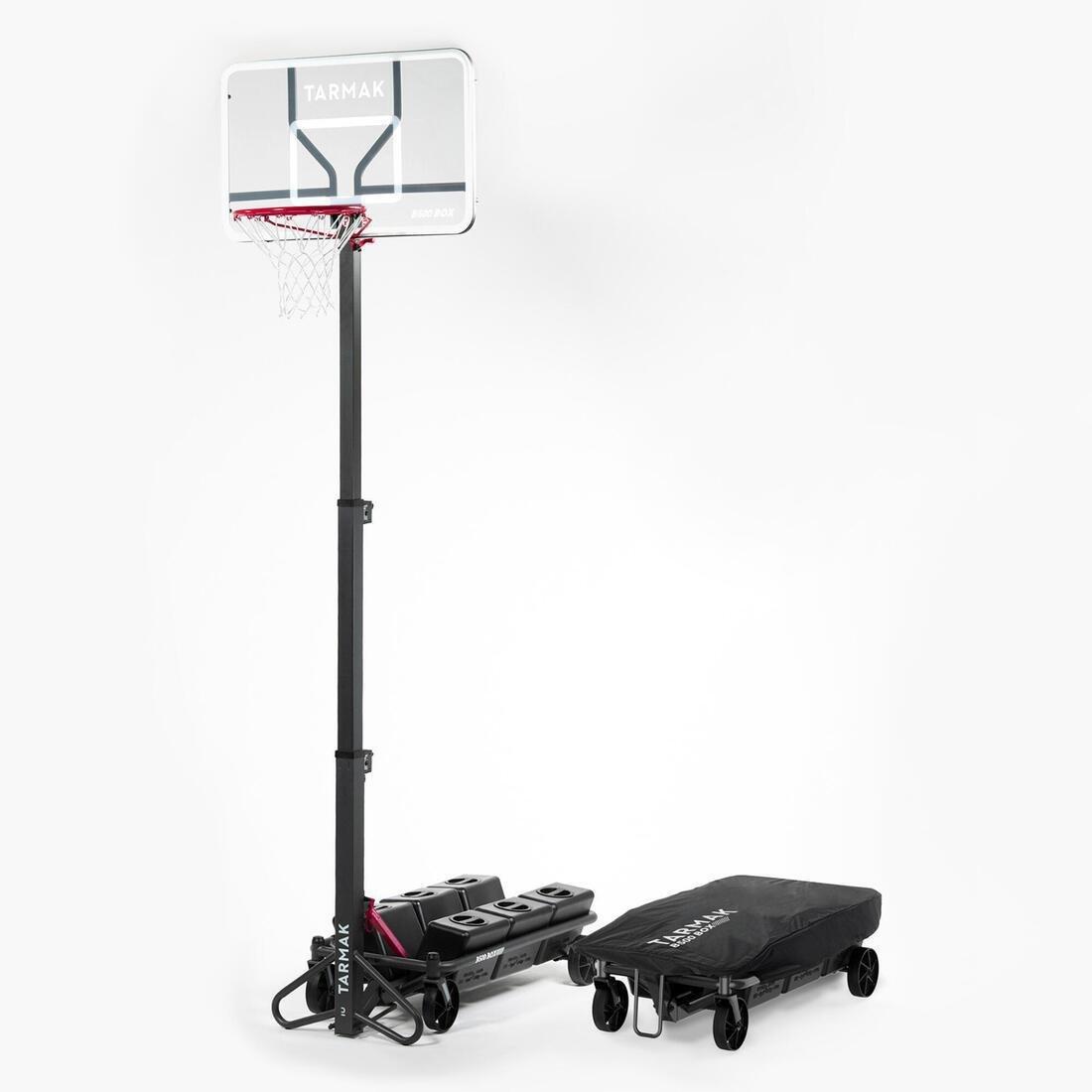 TARMAK - Adjustable (2.40m to 3.05m) Folding Basketball Hoop B500 Easy Box